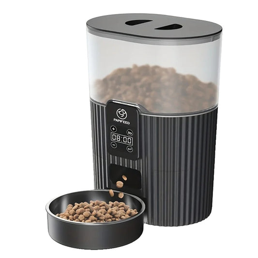 Smart Automatic Pet Feeder with WiFi Remote Control for Cats and Dogs - Customizable Schedule, Large Capacity, Easy to Clean-1
