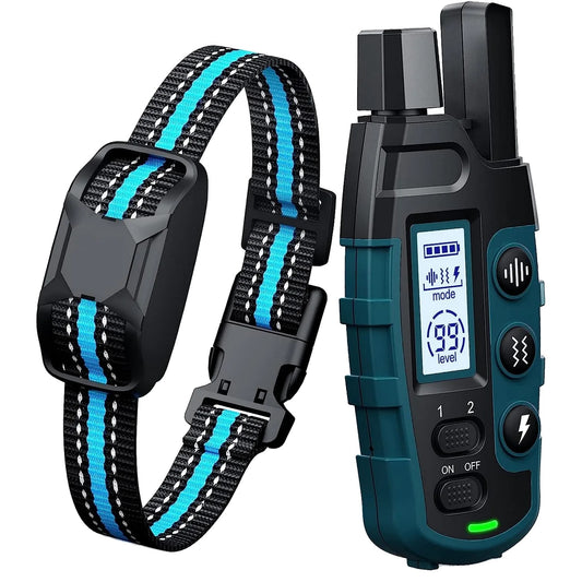 3300Ft Rechargeable Waterproof Dog Training Collar with Remote – E Collar for Dogs with Beep, Vibration, and Shock Modes-2