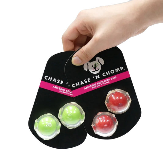 Squeaky Ball for Small Dogs – Soft, Durable TPR, Floatable Design-1