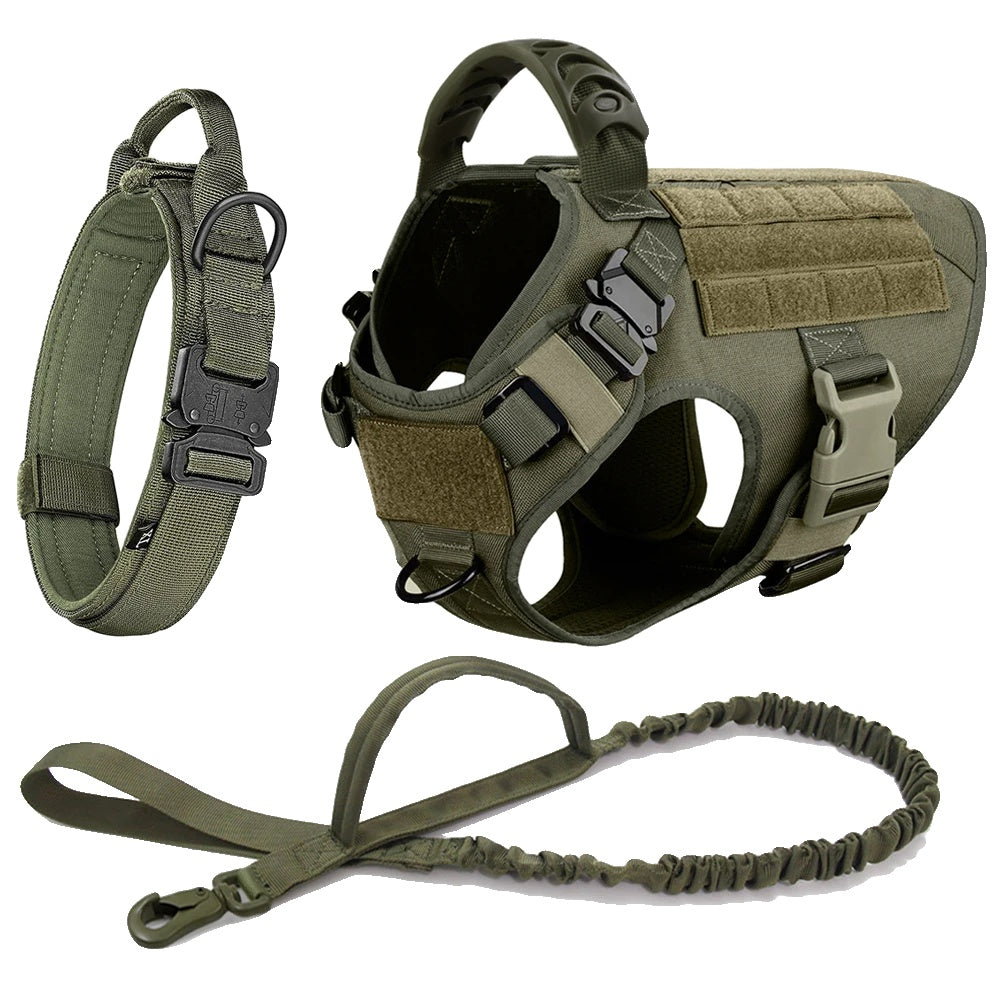 Variant image for Dog Harness for Large Breeds – Adjustable, Durable Nylon, Tactical Molle System-37