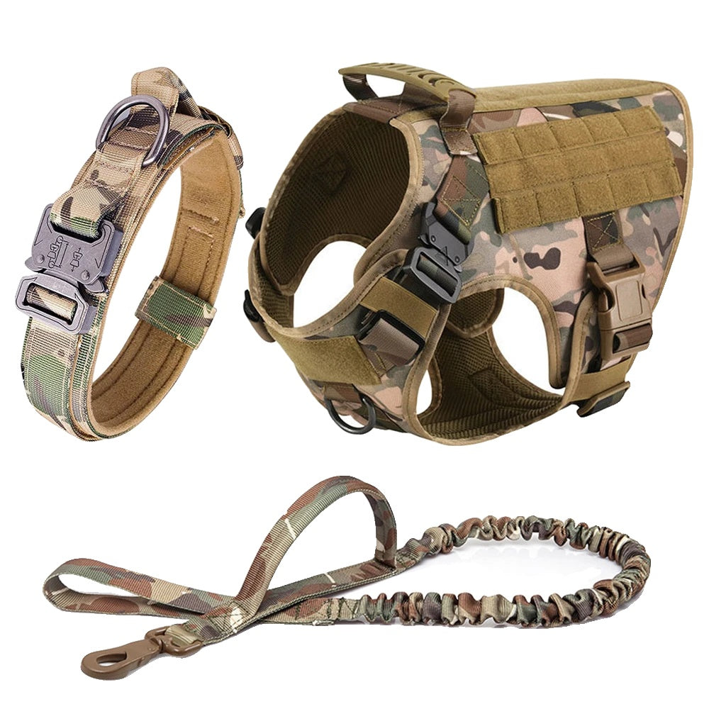 Variant image for Dog Harness for Large Breeds – Adjustable, Durable Nylon, Tactical Molle System-12
