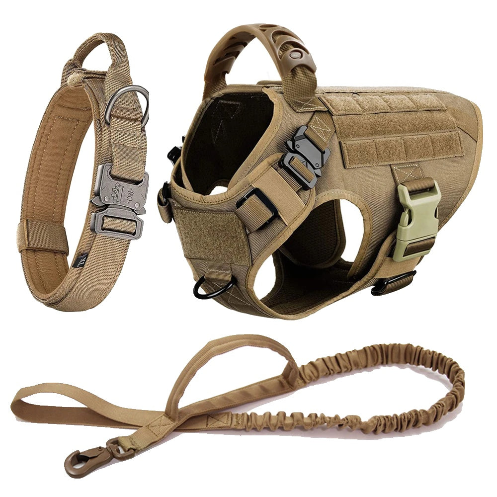 Variant image for Dog Harness for Large Breeds – Adjustable, Durable Nylon, Tactical Molle System-16