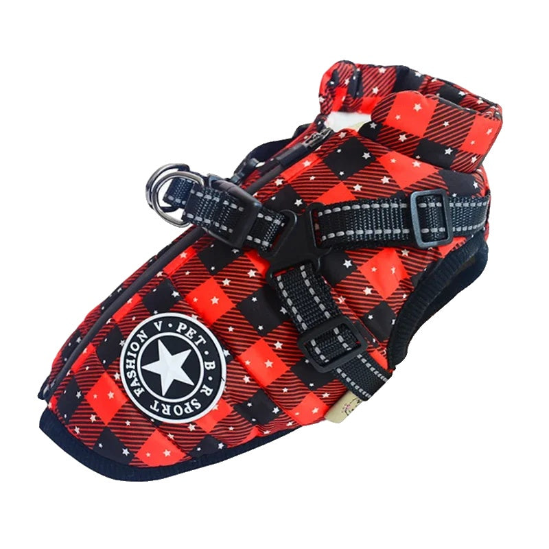 Variant image for Waterproof Dog Coat for Winter – Warm Fleece Lining, Adjustable Harness, Reflective Design-31