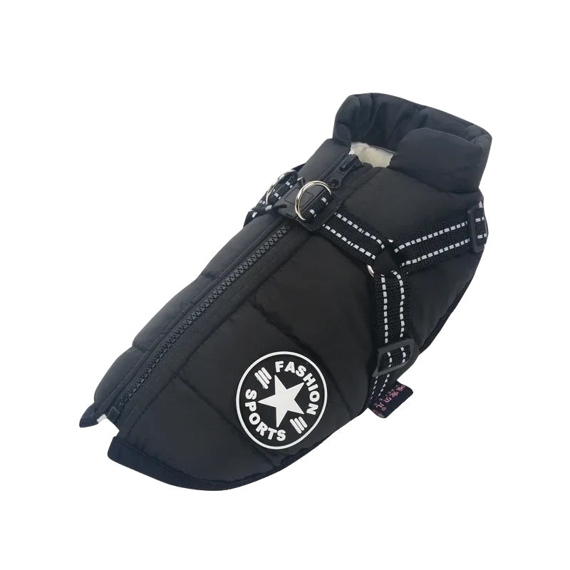 Variant image for Waterproof Dog Coat for Winter – Warm Fleece Lining, Adjustable Harness, Reflective Design-55