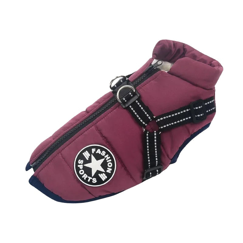 Variant image for Waterproof Dog Coat for Winter – Warm Fleece Lining, Adjustable Harness, Reflective Design-57