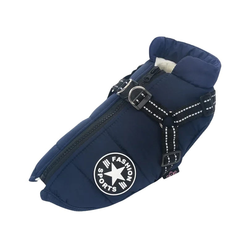 Variant image for Waterproof Dog Coat for Winter – Warm Fleece Lining, Adjustable Harness, Reflective Design-39