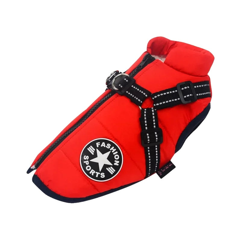 Variant image for Waterproof Dog Coat for Winter – Warm Fleece Lining, Adjustable Harness, Reflective Design-58