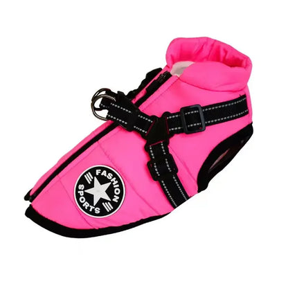 Variant image for Waterproof Dog Coat for Winter – Warm Fleece Lining, Adjustable Harness, Reflective Design-19
