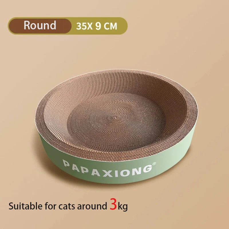 Variant image for Cat Scratcher for Cats – Durable Corrugated Cardboard, Thickened Design, Round Shape-2