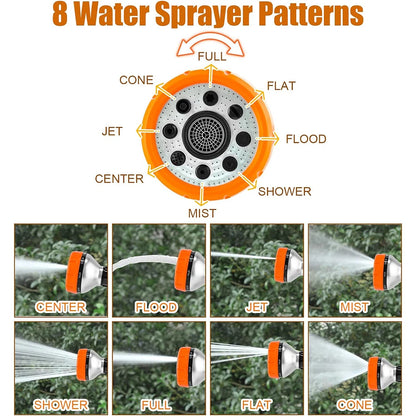 Dog Shower Sprayer – Adjustable High-Pressure Nozzle, Built-in Soap Dispenser, 8 Spray Patterns-4