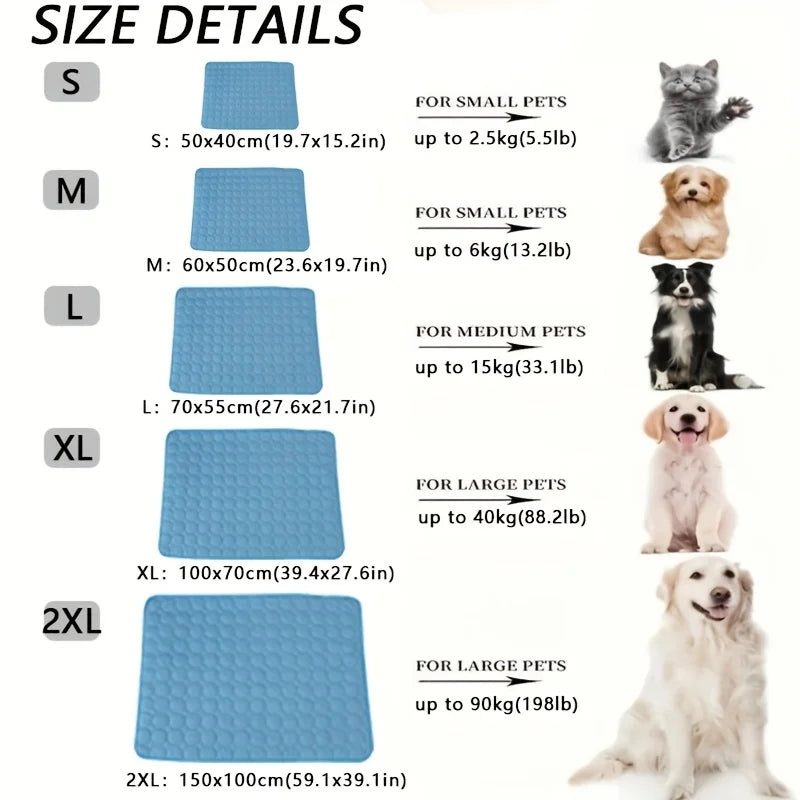 Cooling Mat for Dogs and Cats – Extra Large, Durable Design, Perfect for Summer-2