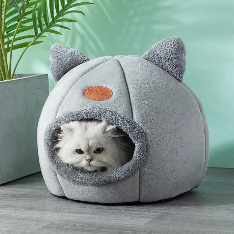 Cozy Cat Bed for Indoor Cats – Warm, Detachable Cushion, Non-Slip Design-4