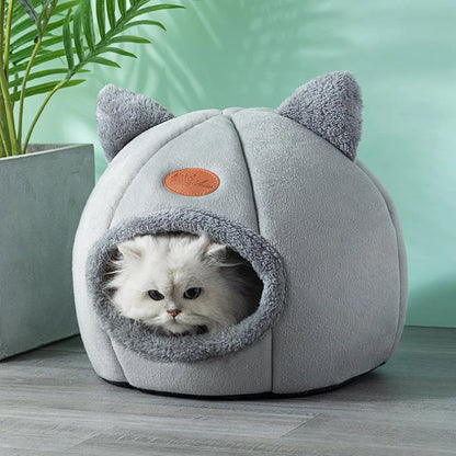 Cozy Cat Bed for Indoor Cats – Warm, Detachable Cushion, Non-Slip Design-4
