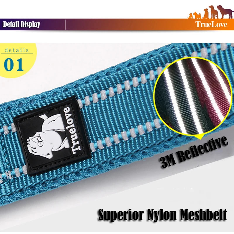Soft Dog Leash for Training – Reflective Nylon, Padded Handle, 110cm Length-2