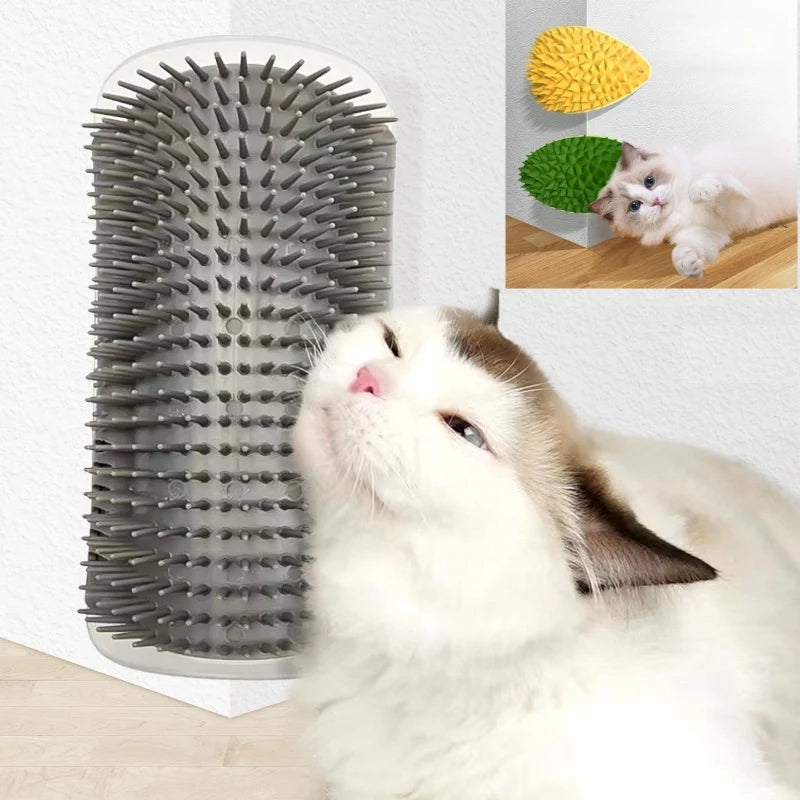 Cat Grooming Brush – Dual Function Scratcher & Massager, Effective Hair Removal, Durable PP Plastic-1