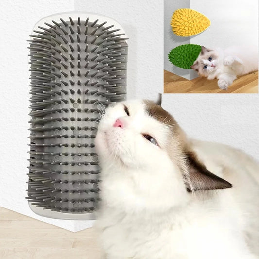 Cat Grooming Brush – Dual Function Scratcher & Massager, Effective Hair Removal, Durable PP Plastic-1