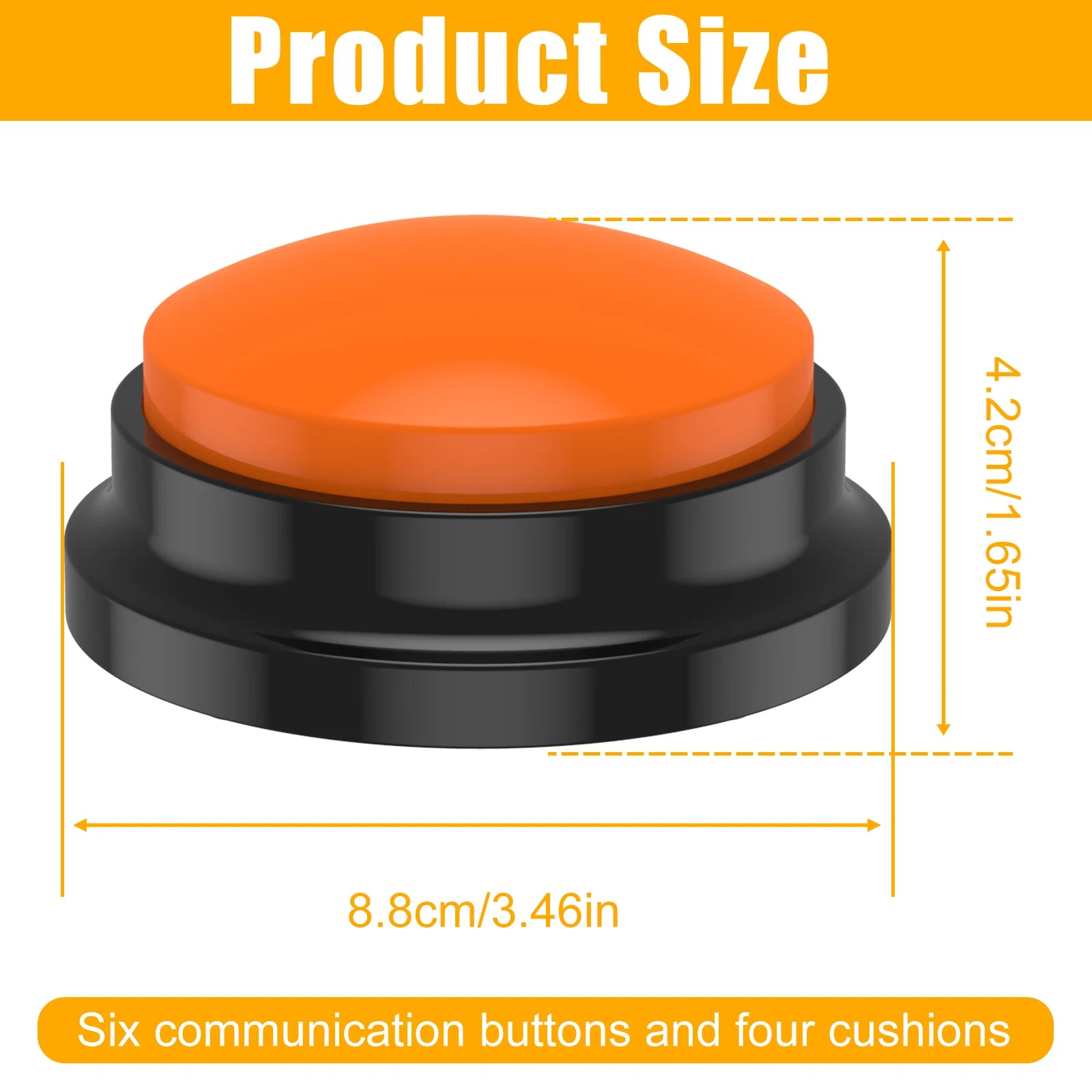 Recordable Dog Talking Buttons for Pets – Interactive Communication, Durable ABS Material, Easy to Use-6