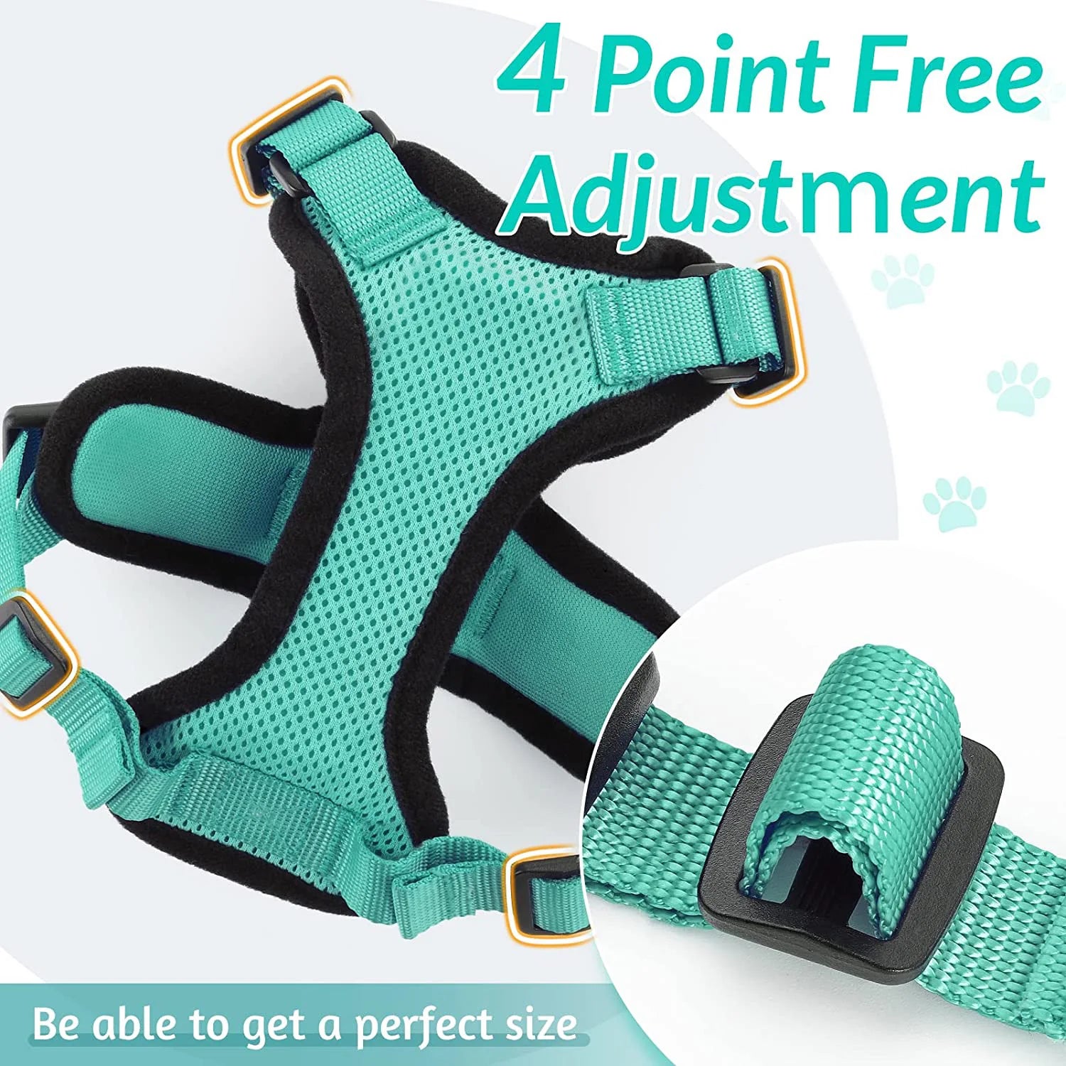 Cat Harness and Leash for Cats – Escape Proof, Soft Adjustable Vest, Lightweight Design-6
