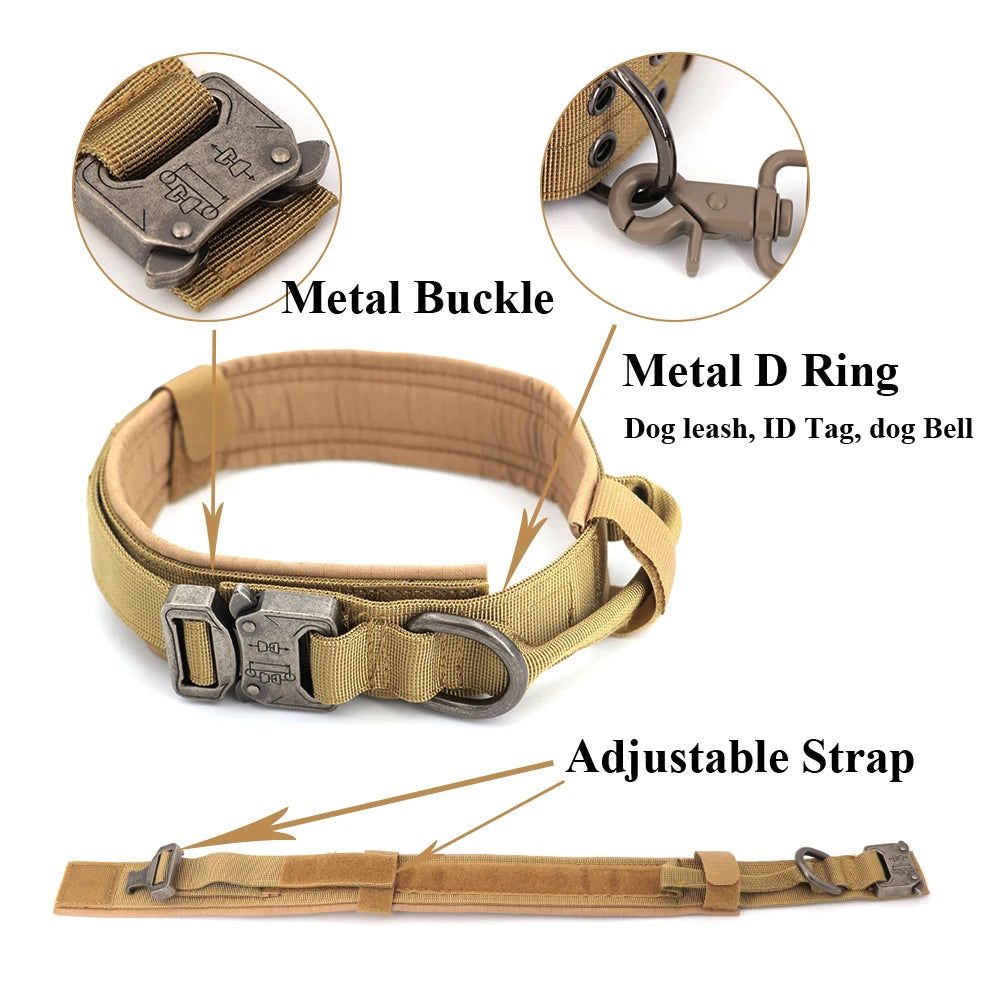 Dog Harness for Large Breeds – Adjustable, Durable Nylon, Tactical Molle System-5