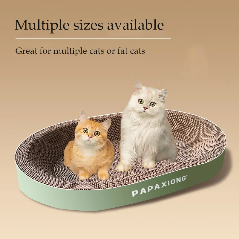 Cat Scratcher for Cats – Durable Corrugated Cardboard, Thickened Design, Round Shape-3