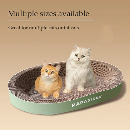 Cat Scratcher for Cats – Durable Corrugated Cardboard, Thickened Design, Round Shape-3