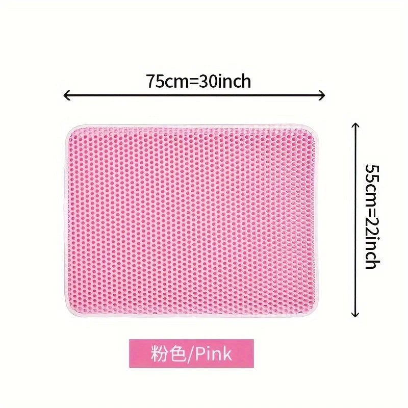 Cat Litter Mat for Cats – Large Size, Honeycomb Design, Waterproof, Easy to Clean-5