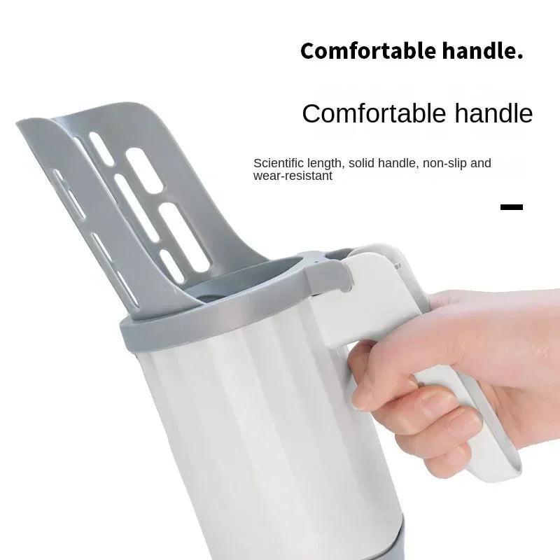 Cat Litter Scoop for Easy Cleaning – Large Capacity, Durable ABS, Built-in Trash Can-3
