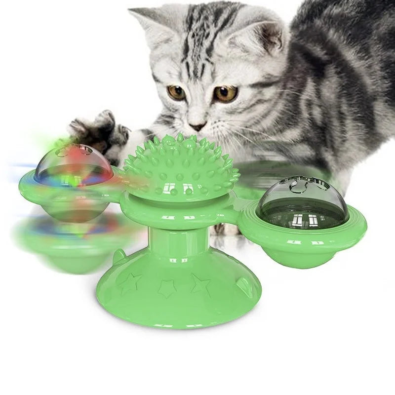 Interactive Cat Toy for Cats – Whirligig Turntable, Puzzle Game, Engaging Design-5