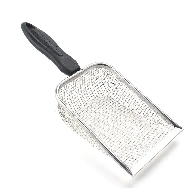 Cat Litter Shovel – Long Handle, Ergonomic Grip, Stainless Steel-6