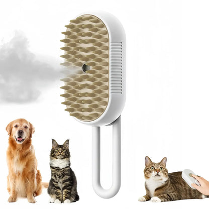Variant image for 3-in-1 Dog Grooming Brush – Electric Steam Technology, Gentle Massage, Rechargeable-2