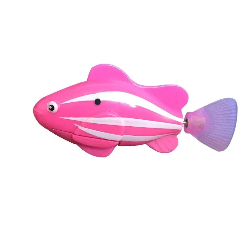 Variant image for Interactive Cat Toy – Swimming Fish with LED Lights, Battery Operated, Engaging Movement-10