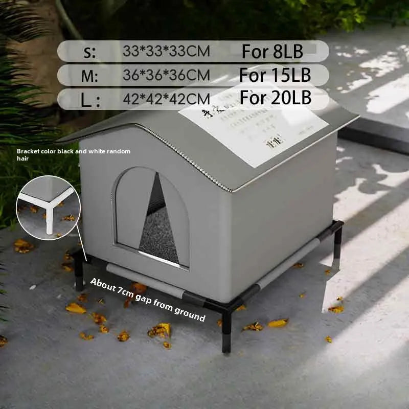 Variant image for Outdoor Dog House for Small Dogs – Waterproof, Foldable, Winter Warm Design-8