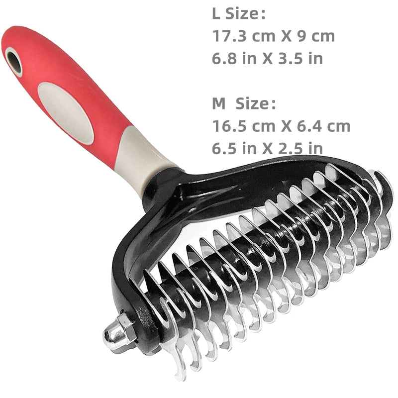 Variant image for Grooming Brush for Dogs – Dual-Sided Deshedding Tool, Removes Tangles, Durable Stainless Steel-9
