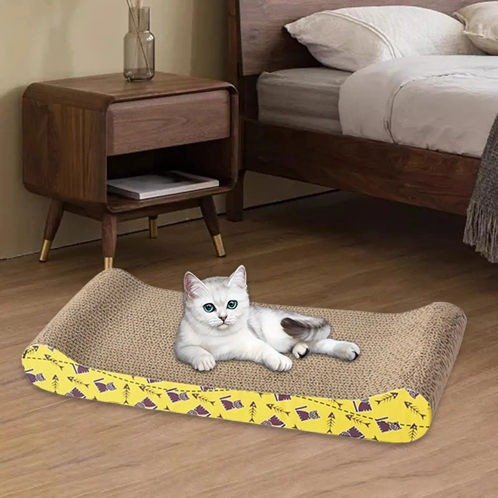 Variant image for Cat Scratching Board for Cats – Durable Corrugated Paper, Cozy Lounge Bed, Multi-Size-5
