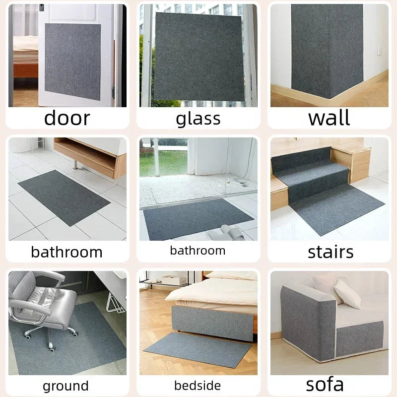 Scratch Board for Cats – Self-Adhesive, Trimmable Carpet, Furniture Protection-6