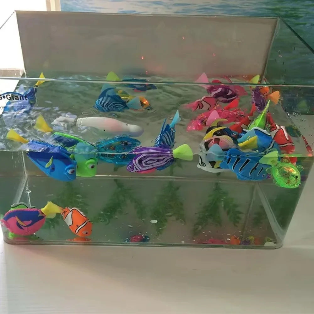 Interactive Cat Toy – Swimming Fish with LED Lights, Battery Operated, Engaging Movement-5