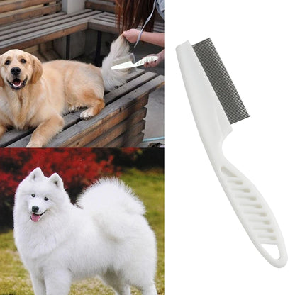 Flea Comb for Cats and Dogs – Stainless Steel Pins, Comfortable Grip, Effective Grooming Tool-4