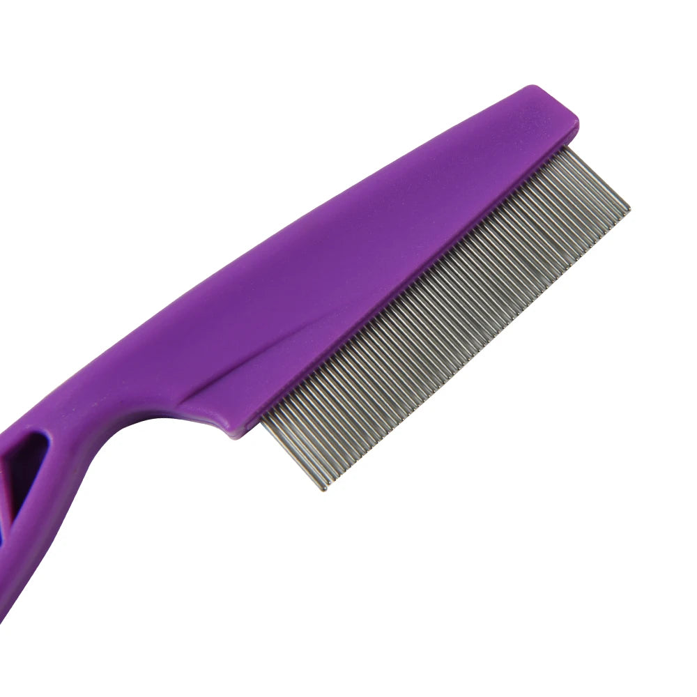 Flea Comb for Cats and Dogs – Stainless Steel Pins, Comfortable Grip, Effective Grooming Tool-5