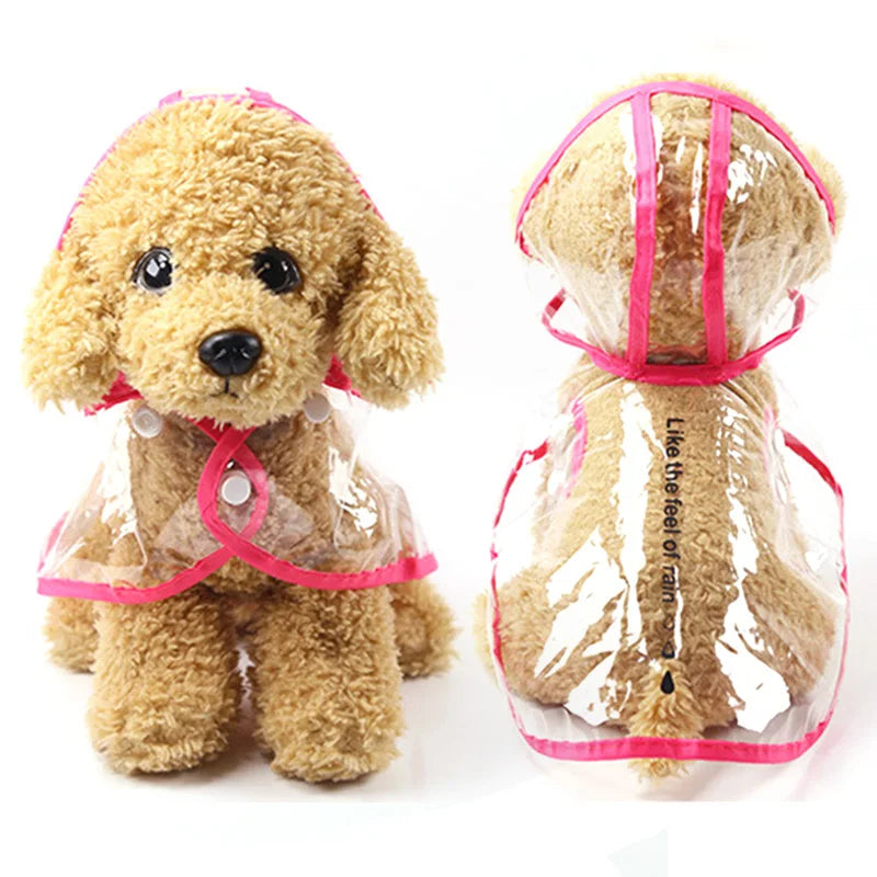 Dog Raincoat for Small to Medium Dogs – Waterproof, Stylish Transparent Design, Soft PVC Material-2