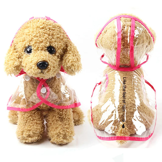 Dog Raincoat for Small to Medium Dogs – Waterproof, Stylish Transparent Design, Soft PVC Material-2