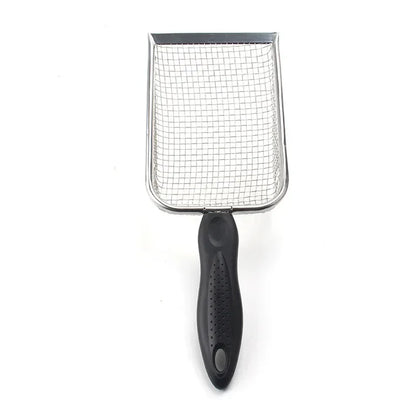 Cat Litter Shovel – Long Handle, Ergonomic Grip, Stainless Steel-3