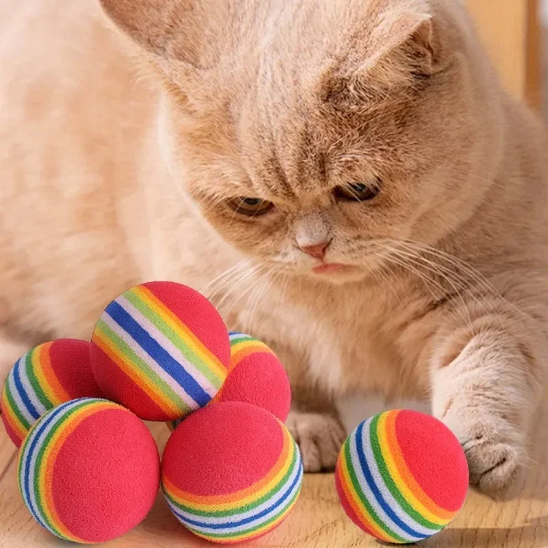 Interactive Toy Balls for Dogs and Cats – Automatic Jumping, Soft EVA, Rainbow Colors-3