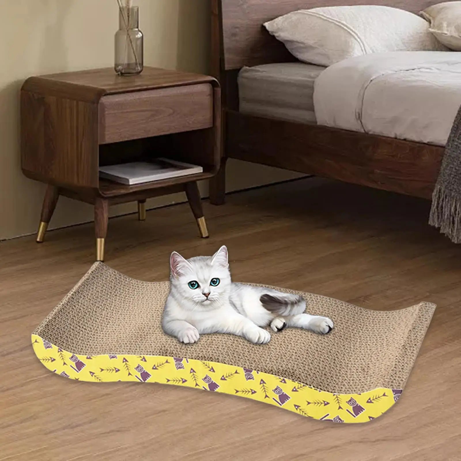 Variant image for Cat Scratching Board for Cats – Durable Corrugated Paper, Cozy Lounge Bed, Multi-Size-7