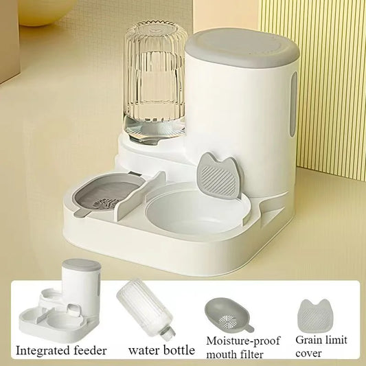 Automatic Pet Feeder for Cats and Dogs – Integrated Bowl, Water Dispenser, Easy to Clean-1