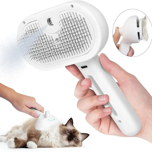 Grooming Comb for Dogs and Cats – Built-in Humidifier, Self-Cleaning, Ergonomic Design-1