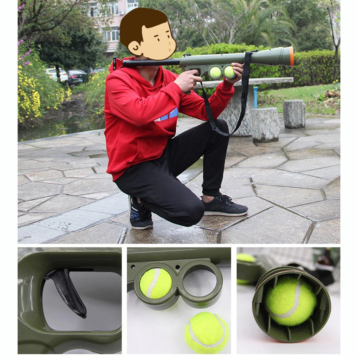 Tennis Ball Launcher for Dogs – Telescopic, Lightweight, Includes Tennis Balls-5