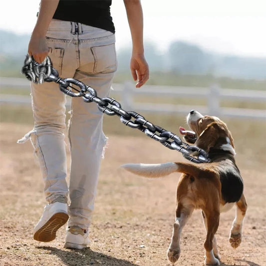 Funny Dog Leash for Small to Large Dogs – Lightweight, Unique Iron Chain Design, Durable Plastic-2