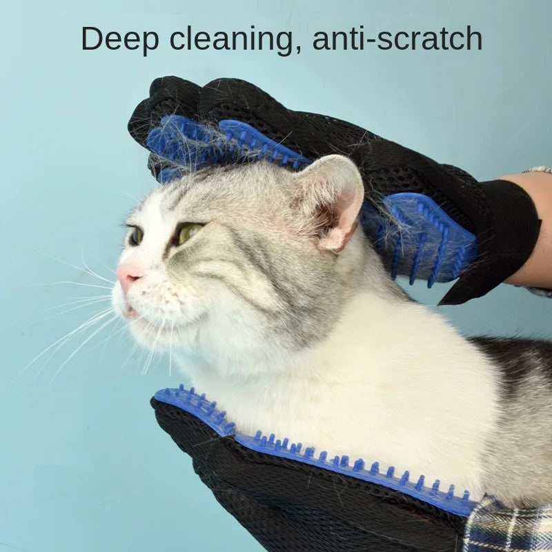 Grooming Gloves for Cats and Dogs – Soft Silicone, Adjustable Fit, Breathable Mesh-3