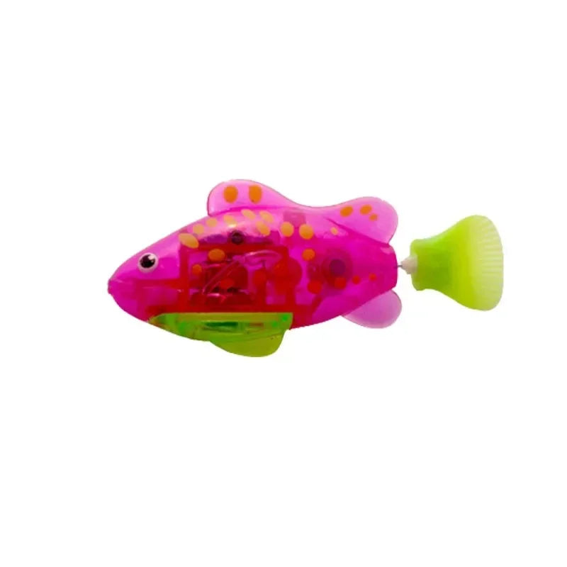 Variant image for Interactive Cat Toy – Swimming Fish with LED Lights, Battery Operated, Engaging Movement-2
