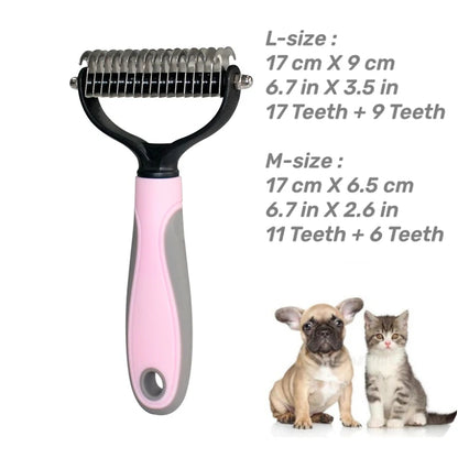 Variant image for Grooming Brush for Dogs – Dual-Sided Deshedding Tool, Removes Tangles, Durable Stainless Steel-5